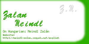 zalan meindl business card